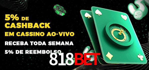 Promoções do cassino ao Vivo 818bet